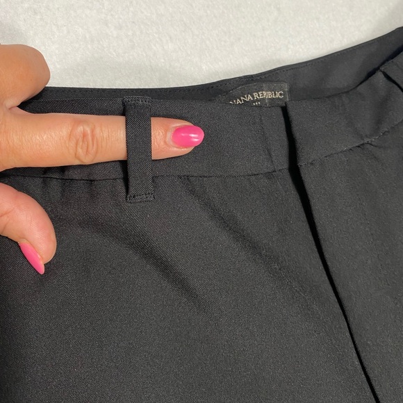Banana Republic Sculpted Stretch Black Dressy Culottes Pants Size 10 #1170 - Picture 5 of 13
